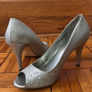 Silver sparkly Style&co. Heels